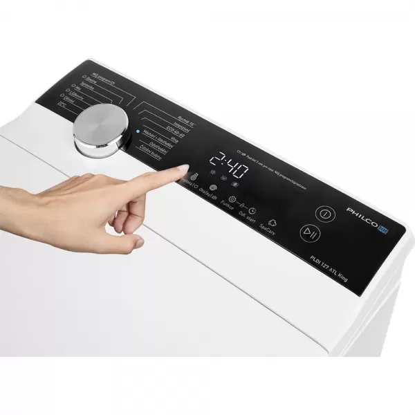 Vrchem plněná pračka Philco PLDI 127 ATL King